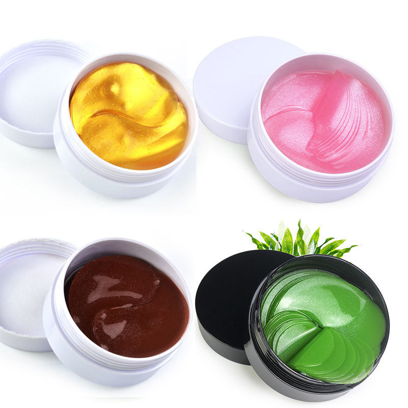 24K Aurum sub oculo Patches Oculus larva Anti-Aging Collagen Hyaluronic Acidum sub oculo larva removens circulos obscuros