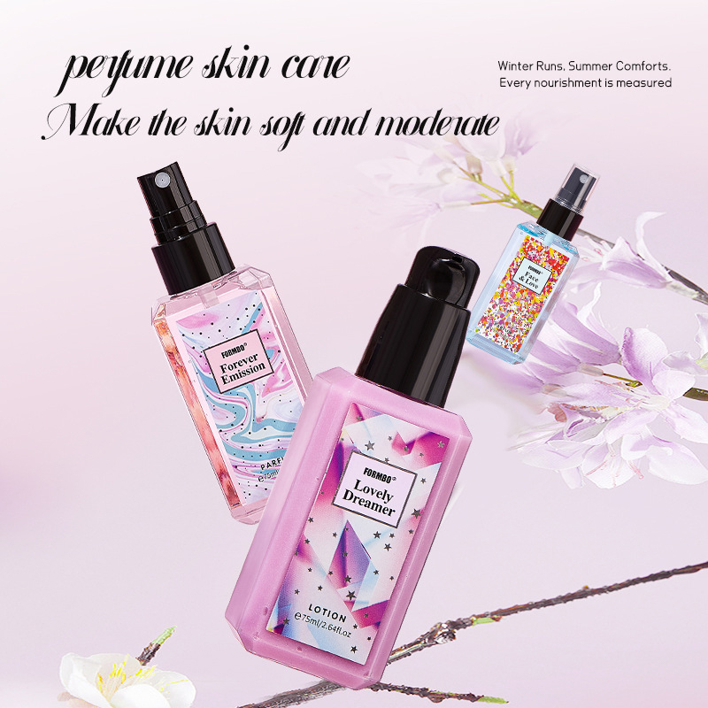 Pone unguentum Pone Donum Coloniae Permanens Fragrantia Corpus Imbre et Corpus Lotion 75mL+75mL Set