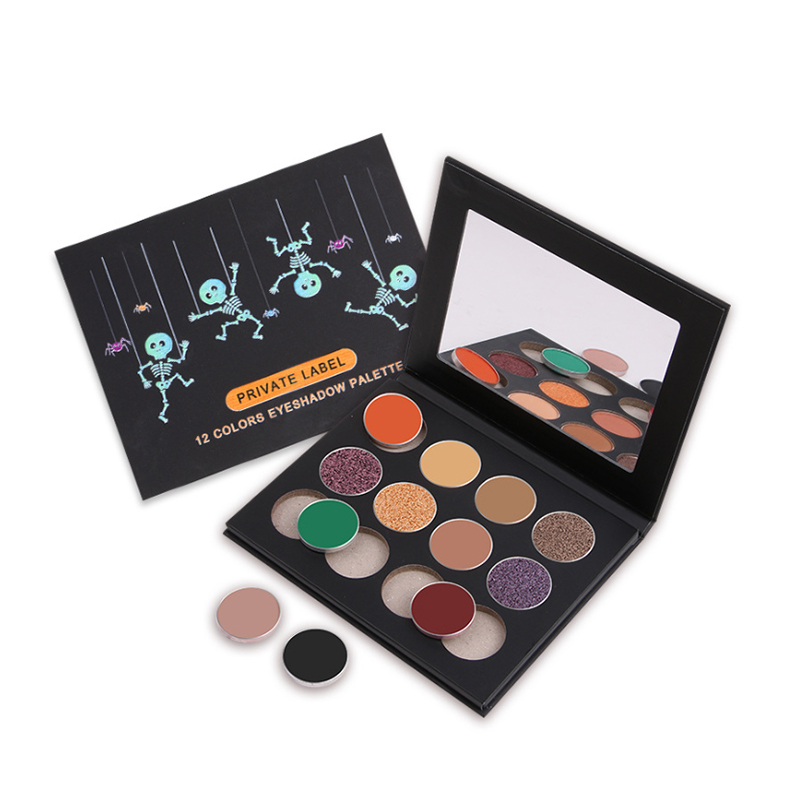 Muting Cosmetics multum pigmentatus rutrum Diy XII Colorum crudelitas Free Eyeshadow Palette