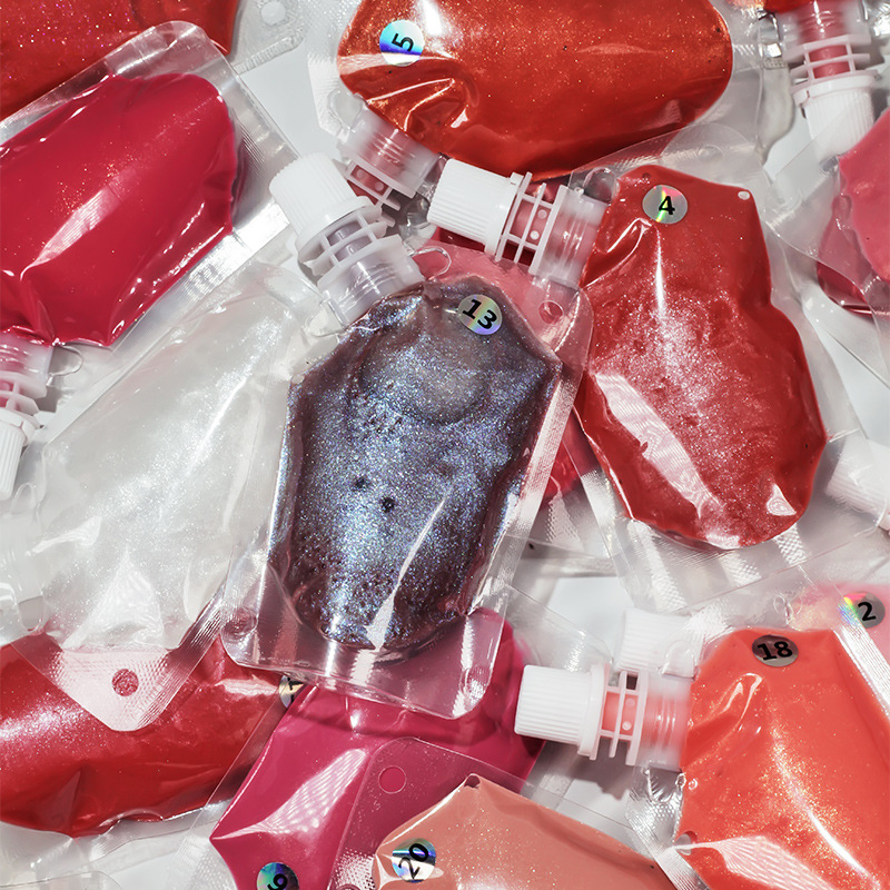 200ml Plastic Pera Labrum Glossae Nozzle Pera Vegan et Crudelitas Free Finivi Lipgloss Base Pigmentum